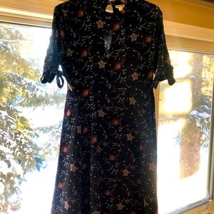 Mid Calf Length, Short Sleeve Dress